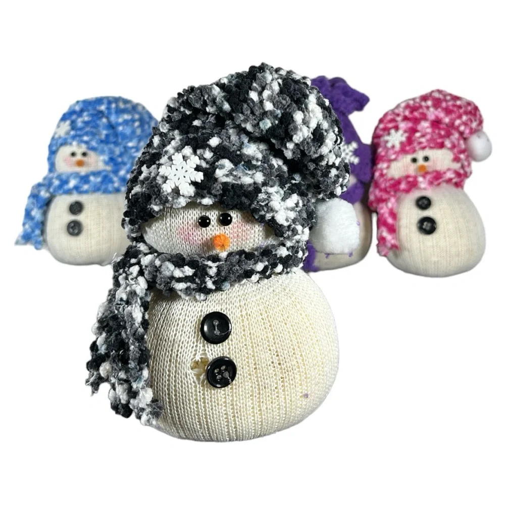 HANDMADE Single Sock Beanie Snowman (Please choose 1 or bundle)